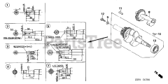 Honda GX240 U1 WKT4 (GCAKK) - Honda Engine, Made in Japan (SN: GCAKK-1000001 - GCAKK-9999999) CRANKSHAFT