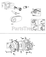 Briggs & Stratton 195437-2025-02 - Briggs & Stratton Horizontal Engine Gear Case Assembly,Mufflers