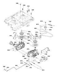Simplicity 2691318-02 - Simplicity Courier 42" Zero-Turn Mower, 23hp Briggs & Stratton Transmission Group