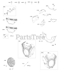 Briggs & Stratton 543277-0100-E1 - Briggs & Stratton Horizontal Engine Blower Housings, Air Guides, Ignition Switch