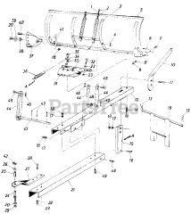 MTD 190-985-000 - MTD 54" Snow Blade Attachment (1992)