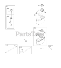 Briggs & Stratton 11P902-0693-B1 - Briggs & Stratton Vertical Engine Fuel Supply, Lubrication