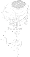 Toro 74643 (MX 5060) - Toro 50" TimeCutter Zero-Turn Mower (SN: 314000001 - 314999999) (2014) Clutch Assembly