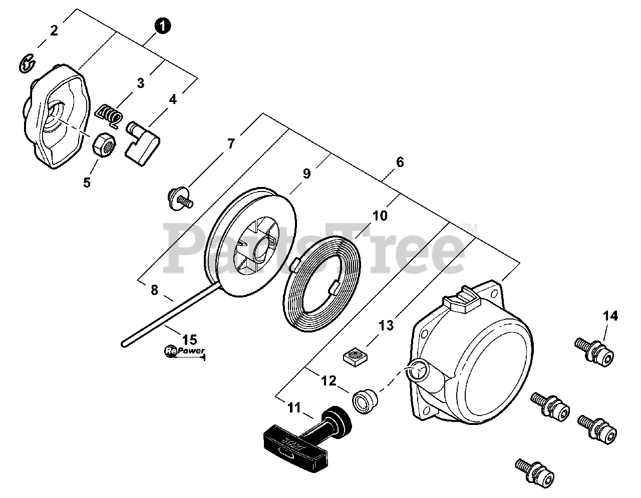 Echo PAS230 Echo PAS Series Powerhead (SN T49714001001