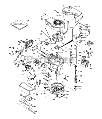 Toro 20610 - Toro Walk-Behind Mower (SN: 009000001 - 009999999) (1979) Engine Tecumseh Model No. Tnt 100-10063c