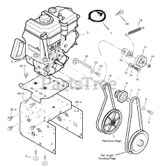 Murray 1695364 (6271201x61) - Murray Ultra 27" Snow Thrower (2007)