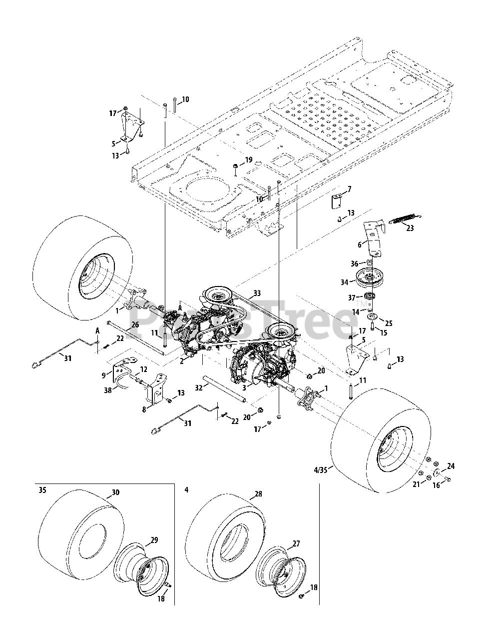 TroyBilt 17ARCACS011 TroyBilt Mustang XP 42" ZeroTurn Mower (2014