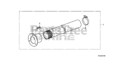 Honda BF175 AK1 XA (BAJJ) - Honda Marine Engine, Made in Japan (SN: BAJJ-1300001 - BAJJ-9999999) RIGGING HOSE KIT