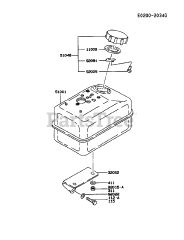 Kawasaki FA130D-ES01 - Kawasaki Engine FUEL-TANK/FUEL-VALVE