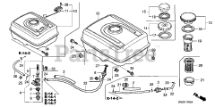 Honda GX390 K1 QWH2/A (GCAA) - Honda Engine, Made in Japan (SN: GCAA-3400001 - GCAA-9999999) FUEL TANK (1)
