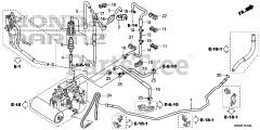 Honda BF250 A XXCA (BBJJ) - Honda Marine Engine, Made in Japan (SN: BBJJ-8000001 - BBJJ-9999999) PIPING