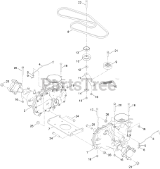 Toro 77502 - Toro 50" TimeCutter MyRide Zero-Turn Mower (SN: 417162420 - 417399999) Traction Drive Assembly