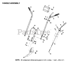 Electrolux/AYP 850-00760 - Electrolux/AYP Tiller HANDLE ASSEMBLY