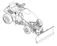Gravely 834034 - Gravely 42" Front Blade SierraTractor (SN: 000101 & Above)