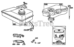 Briggs & Stratton 81101-9085-34 - Briggs & Stratton Horizontal Engine Air Cleaner, Fuel Tank