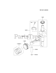 Kawasaki FJ180V-AS15 - Kawasaki Engine PISTON/CRANKSHAFT