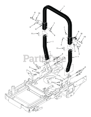 Scag STTII-61V-26CH-EFI - Scag Turf Tiger II 61" Zero-Turn Mower, 26hp Kohler (SN: P1700001 - P1799999) STTII ROLL-OVER PROTECTION SYSTEM