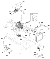 General Electric 076064-01 - GE 60kW Liquid Cooled Home Standby Generator Engine Group - 5.7L (80014160)