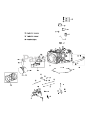 Troy-Bilt 4P90MU - Troy-Bilt Engine 4P90MU Crankcase