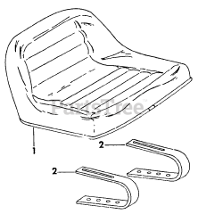 Cub Cadet 81 (0350003U) - Cub Cadet Lawn Tractor Seat &amp; Support