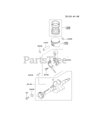 Kawasaki FE120D-AS03 - Kawasaki Engine PISTON/CRANKSHAFT