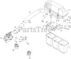 Exmark 126-8680 - Exmark Ultra Vac Bagger for Lazer Z-Series, Diesel (SN: 406294345 - 408644345) (Rev A) (2020)