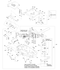 Exmark TTS16KA483 - Exmark 48" Turf Tracer S-Series Walk-Behind Mower, 16hp Kawasaki (SN: 920000 - 999999) (2011) Mower Deck Assembly