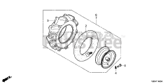 Honda FRC800 K1 A (FAHJ) - Honda 20" Tiller, Made in Japan (SN: FAHJ-1100001 - FAHJ-9999999) WHEEL