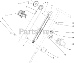 Toro 38585 - Toro Power Clear Snow Thrower (SN: 280000001 - 280999999) (2008) Quick Turn Assembly
