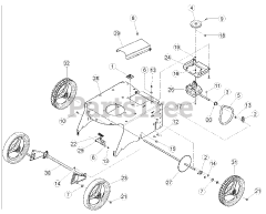 Bear Cat WV 160 S - Bear Cat Walk-Behind Vacuum, 160cc Honda (SN: B00001 - C09058) WV160S &amp; WV190S Drive