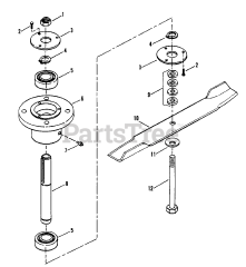 Snapper PMH 7481 (80573) - Snapper 48" Pro Mower Deck Assembly
