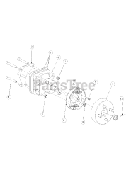 Cub Cadet M60-KW (53AB5D8X150) - Cub Cadet 60" Tank Zero-Turn Mower, 25hp Kawasaki (2003) Brake Motor Mount And Hub