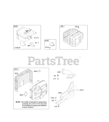 Briggs & Stratton 20P237-0115-E1 - Briggs & Stratton Horizontal Engine Exhaust System