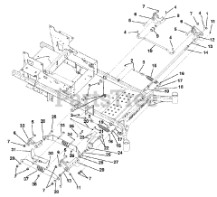 Gravely 991104 (Pro-Turn 160) - Gravely Pro-Turn 60" Zero-Turn Mower, CARB (SN: 020000 - 020999) Mechanical Deck Lift