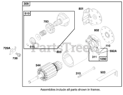 Toro 71208 (13-38 XL) - Toro Lawn Tractor (SN: 089000001 - 089999999) (1998) Engine Briggs Stratton Model 28m707-1122-E1 8