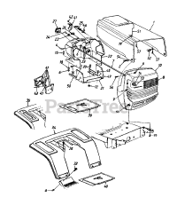 Yard Machines 13AM667F352 - Yard Machines Lawn Tractor (1997) (Walmart)