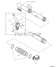 Echo PB-601 - Echo Backpack Blower Blower Tubes  S/N: 506001 - 999999