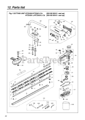 RedMax HTZ 2401 L-CA - RedMax Hedge Trimmer, CARB (SN: 60100000 & Above) (2008-02)
