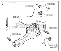 Husqvarna 365 - Husqvarna Chainsaw (SN: 19974900001 - 19991400000) FUEL TANK
