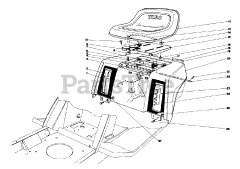 Toro 57385 - Toro Lawn Tractor, 11hp (SN: 001000001 - 001999999) (1981)