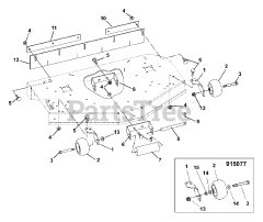 Ariens 915502 (1540) - Ariens Zoom 40" Zero-Turn Mower, 15hp Kawasaki (SN: 020000 & Above) Mower Brackets And Rollers