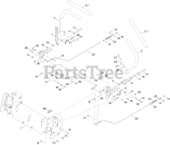 Toro 74777 (MX 6050) - Toro 60" TimeCutter Zero-Turn Mower (SN: 400000000 - 401399999) Motion Control Assembly