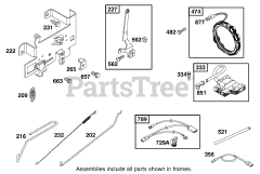 Toro 71226 (16-38 XLE) - Toro Lawn Tractor (SN: 210000001 - 210999999) (2001) Engine Briggs Stratton Model 28q777-0690-E1 6
