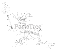 Husqvarna YTH 2146 XP (960430029-01) - Husqvarna 46" Yard Tractor (2008-01) Steering Assembly