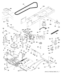Poulan PO 14538 LT (960180003-01) - Poulan Lawn Tractor (2011-08)