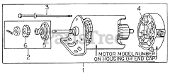 Cub Cadet 81 (0350003U) - Cub Cadet Lawn Tractor Starter Motor