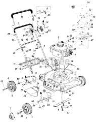 ServiStar 116-074-105 - ServiStar Walk-Behind Mower (1986) (American Hardware) Parts
