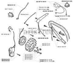 Husqvarna 371 - Husqvarna Chainsaw (1999-05) Ignition/Flywheel