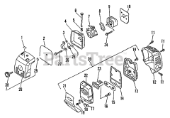 Lesco LST-2400 - Lesco String Trimmer Intake, Exhaust, Air Cleaner