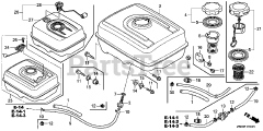 Honda GX270 UT2X SWC4 (GCBGT) - Honda Engine, Made in Thailand (SN: GCBGT-2258491 - GCBGT-9999999) FUEL TANK